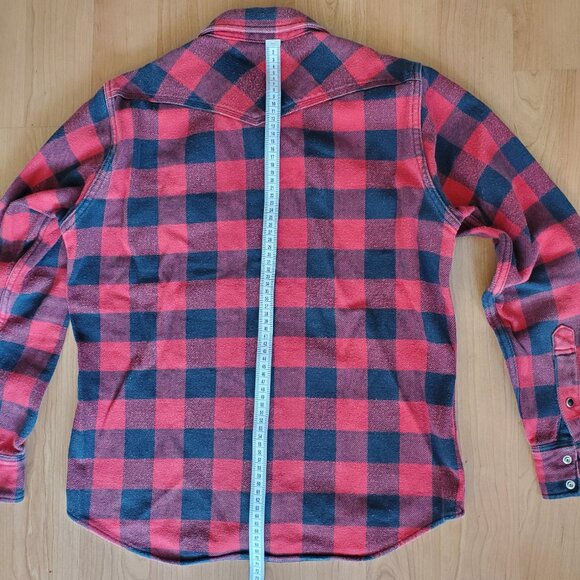❗🅂🄾🄻🄳❗Iron Heart IHSH-232 Ultra Heavy Flannel West Shirt Size L - Picture 11 of 11